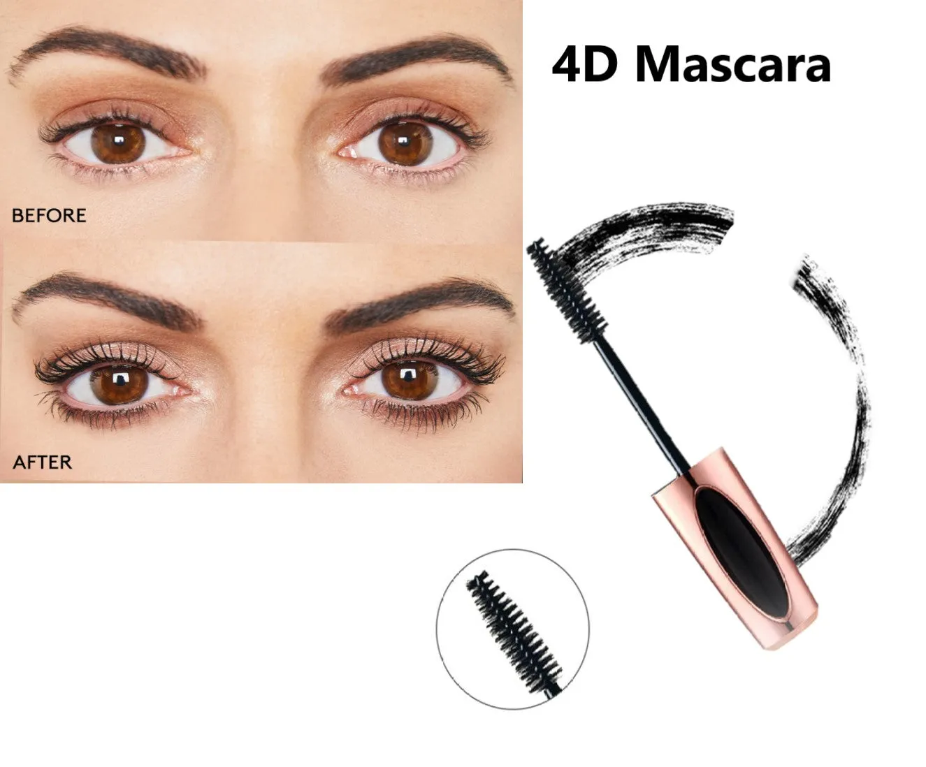 Glamza 4D Mascara – Volumising & Lengthening Lash Revolution | Free UK Postage