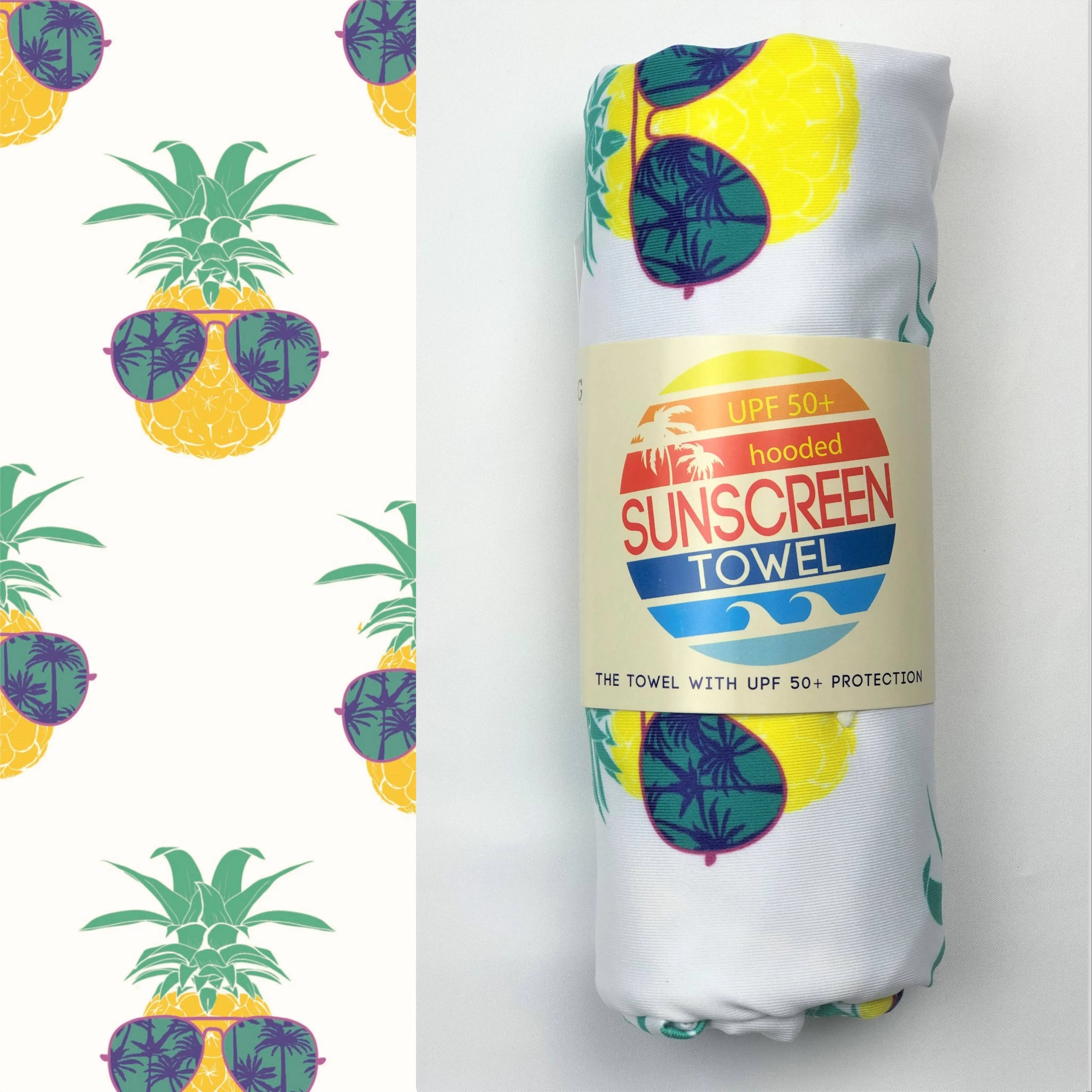 HOODED UPF 50  SUNSCREEN TOWEL