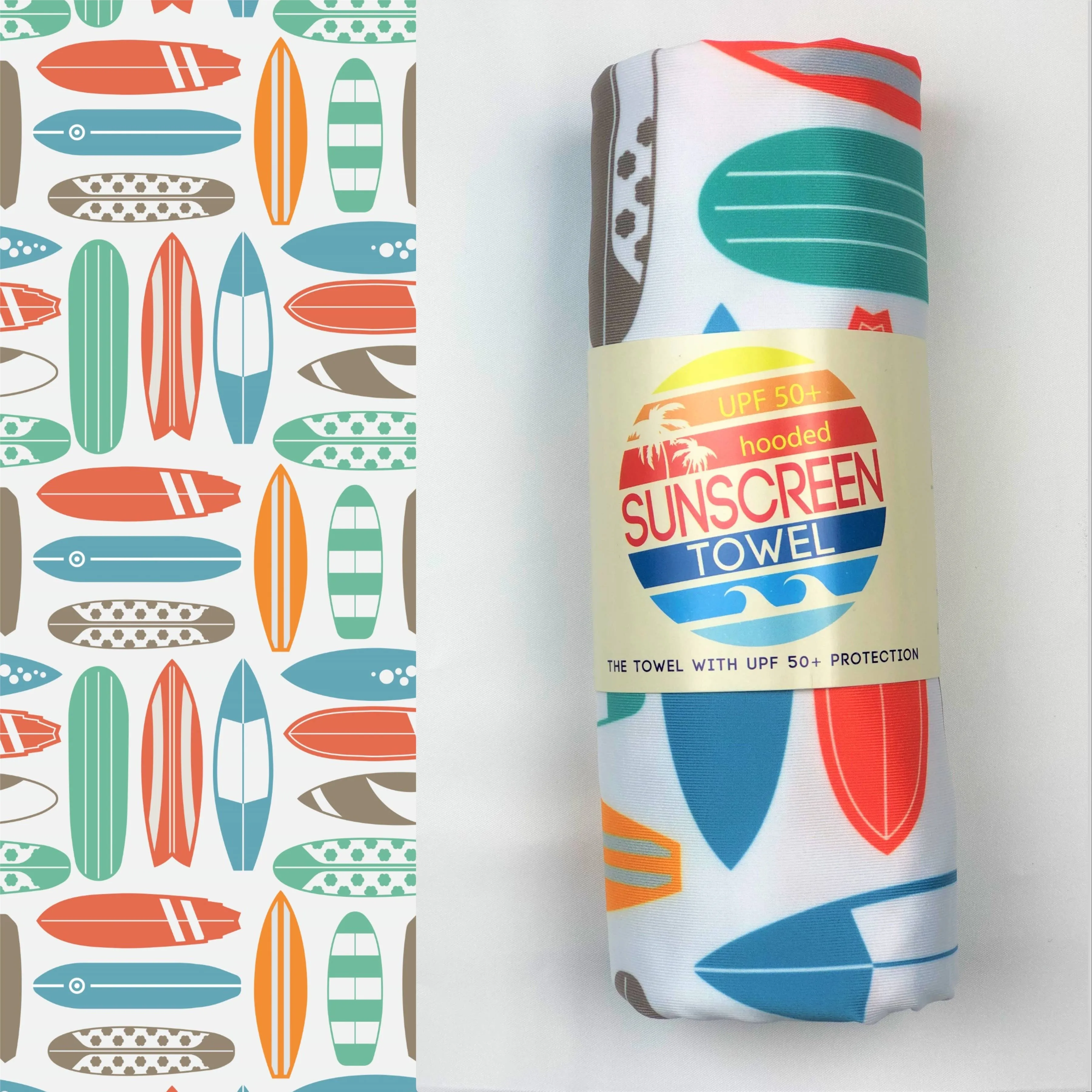 HOODED UPF 50  SUNSCREEN TOWEL