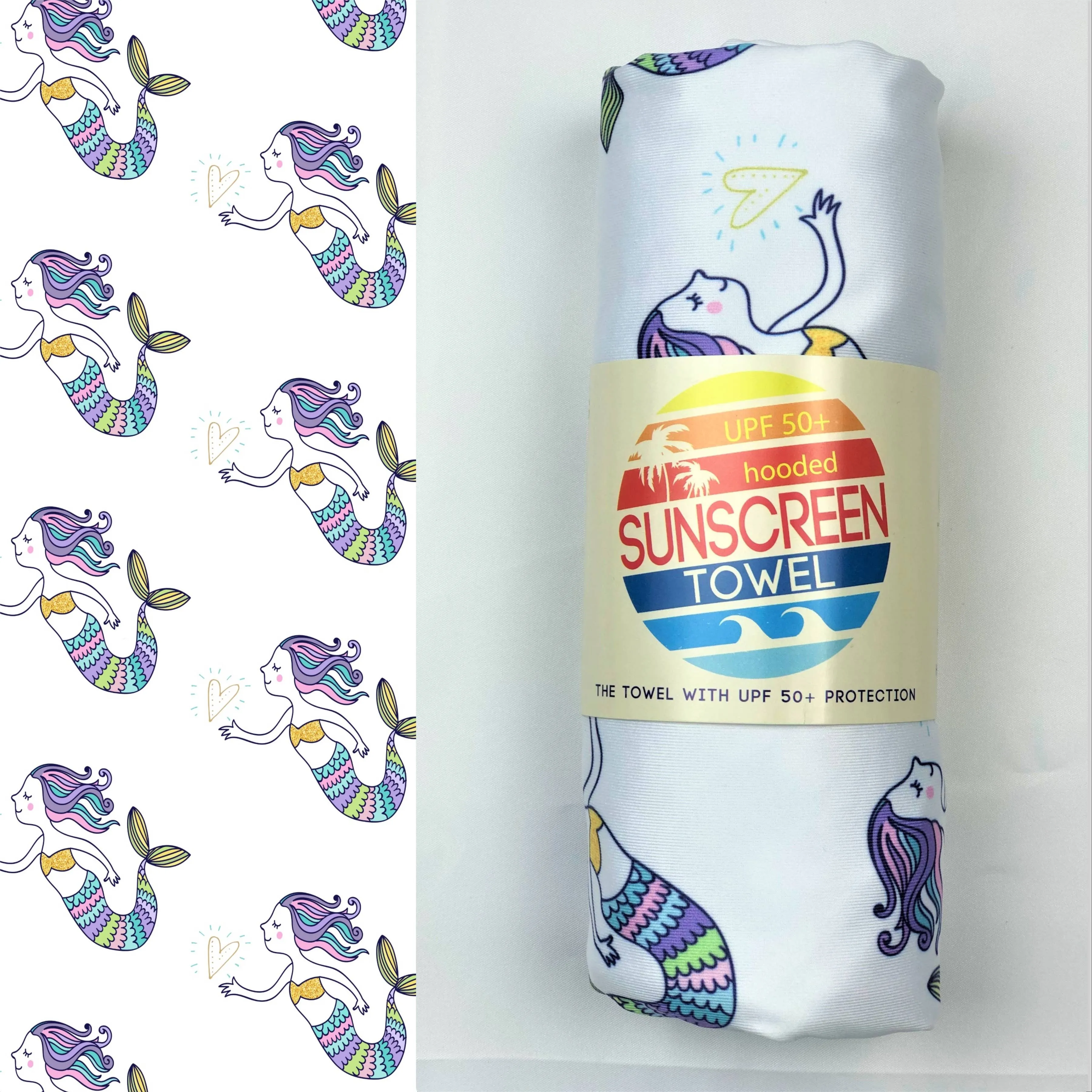 HOODED UPF 50  SUNSCREEN TOWEL