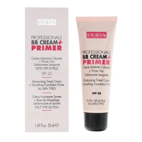 Pupa Professionals BB Cream   Primer 002 Sand SPF 20 Tinted Cream 50ml All Skin Types