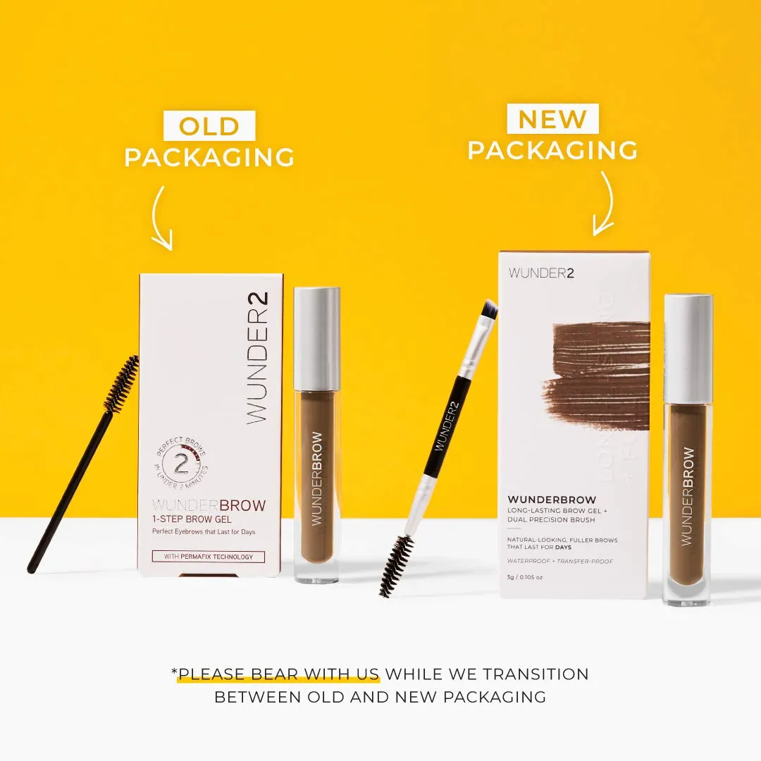 WUNDER2 Wunderbrow Waterproof Eyebrow Gel, Blonde, Vegan and Cruelty-Free
